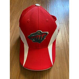 Minnesota Wild Reebok Red NHL Hat (Stretch One Size Fits All)
